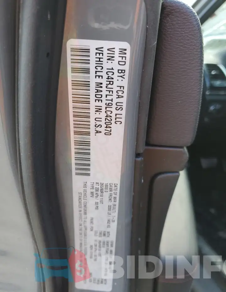 1C4RJFLT9LC420470 Photo# 12