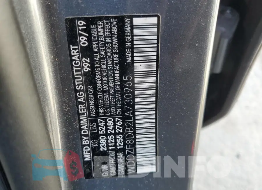 WDDZF8DB2LA730965 Photo# 13