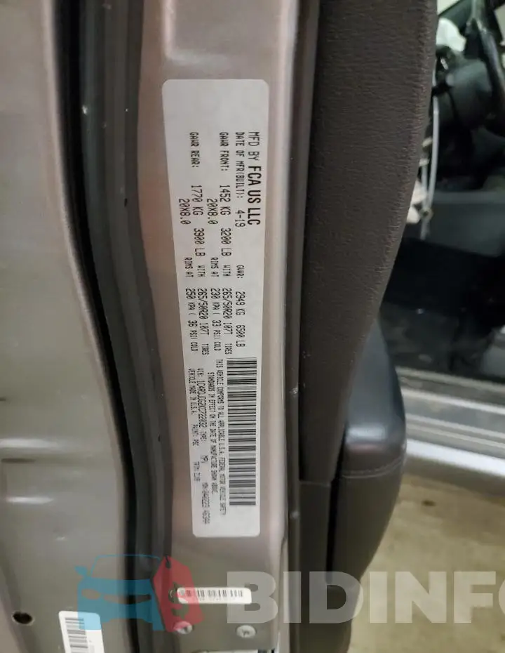 1C4RDJDG2KC722032 Photo# 13