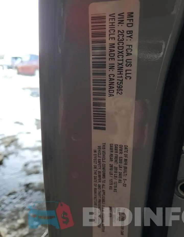 2C3CDXCTXNH175962 Photo# 13