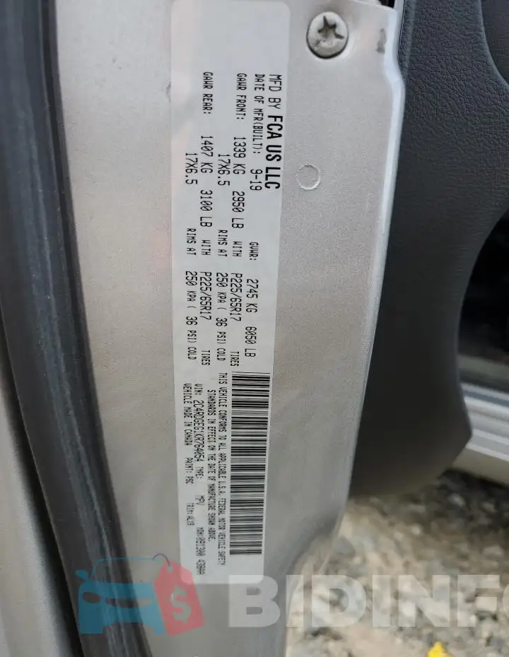 2C4RDGEG1KR764054 Photo# 13