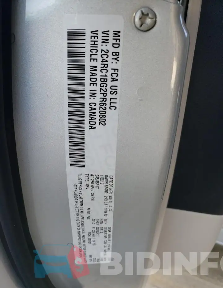 2C4RC1BG2PR620802 Photo# 12
