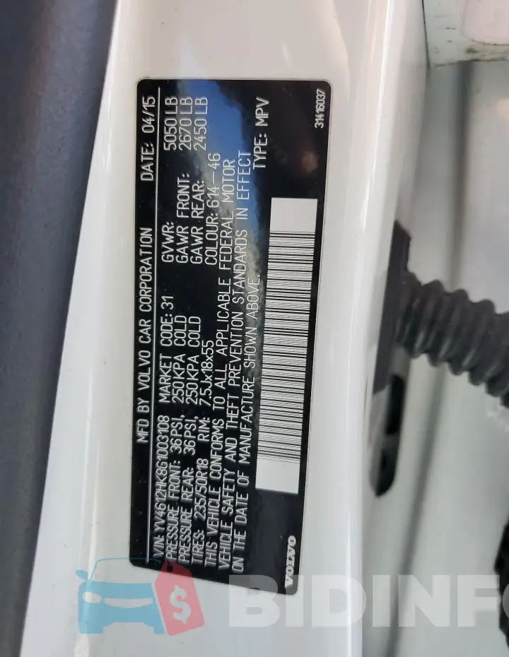 YV4612HK8G1003108 Photo# 12