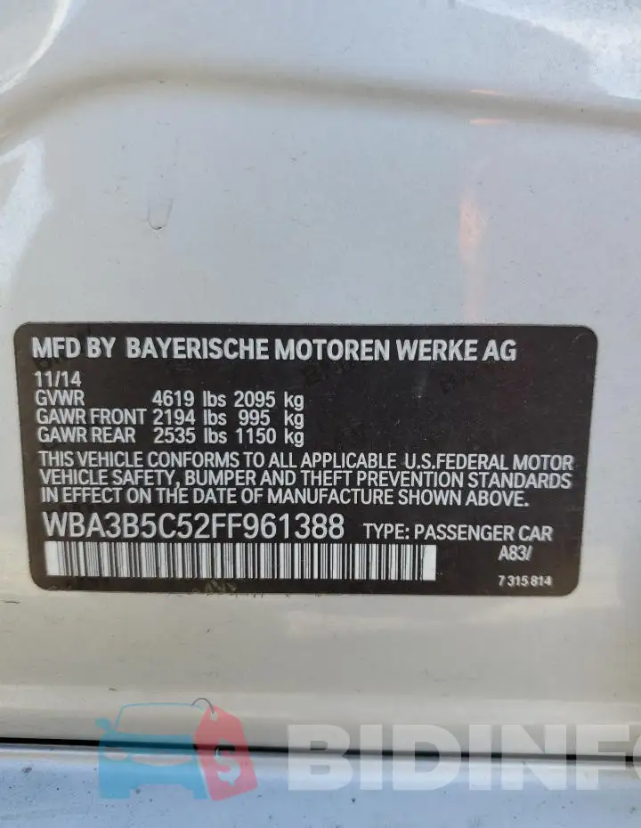WBA3B5C52FF961388 Photo# 12