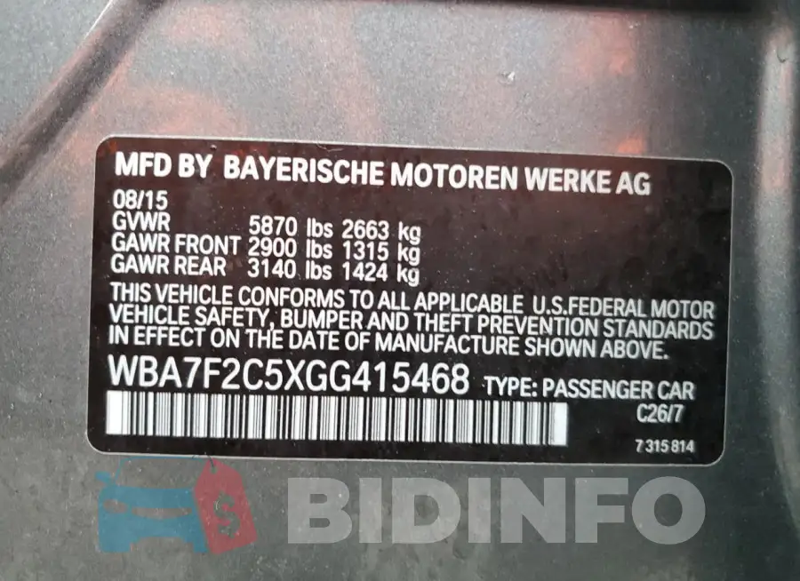 WBA7F2C5XGG415468 Photo# 12