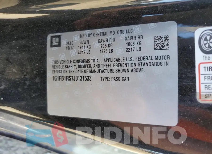 1G1FB1RS7J0131533 Photo# 12