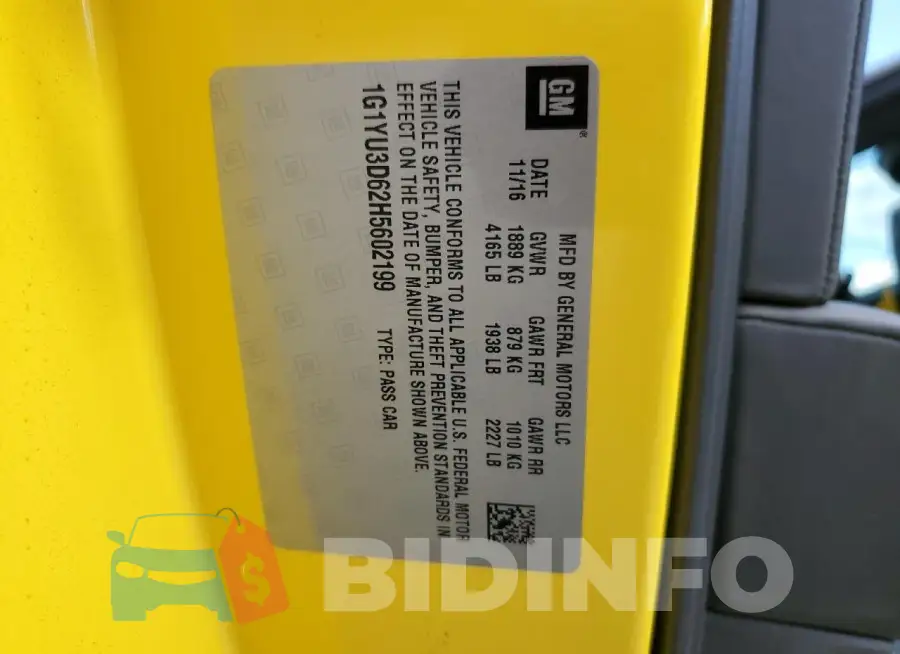 1G1YU3D62H5602199 Photo# 12
