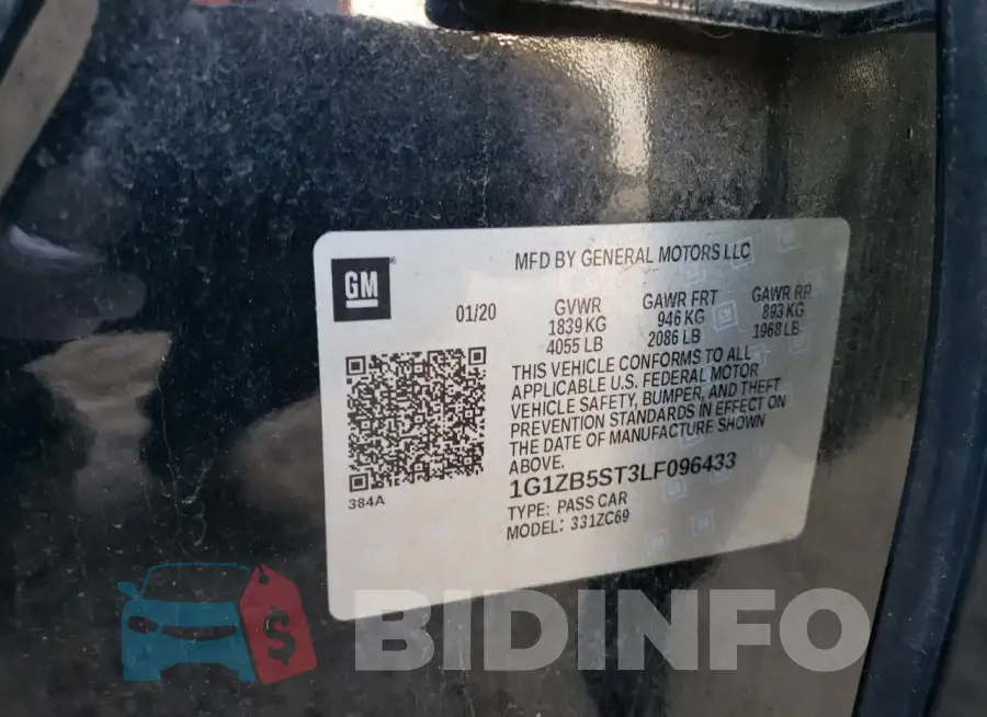 1G1ZB5ST3LF096433 Photo# 12