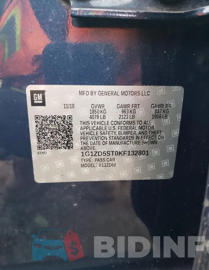 1G1ZD5ST0KF132801 Photo# 12