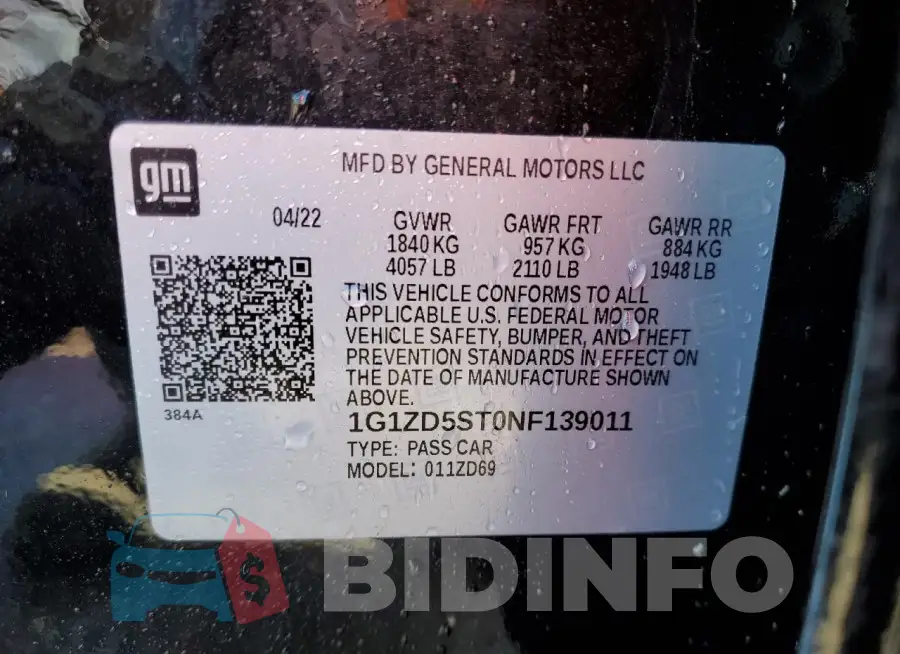 1G1ZD5ST0NF139011 Photo# 12