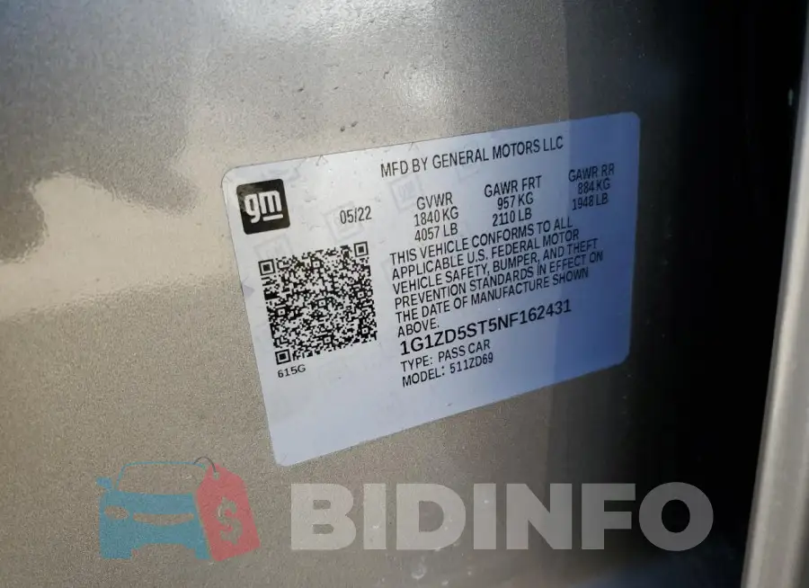 1G1ZD5ST5NF162431 Photo# 12