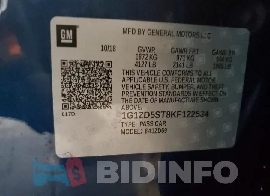1G1ZD5ST8KF122534 Photo# 13