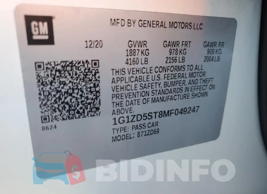 1G1ZD5ST8MF049247 Photo# 12