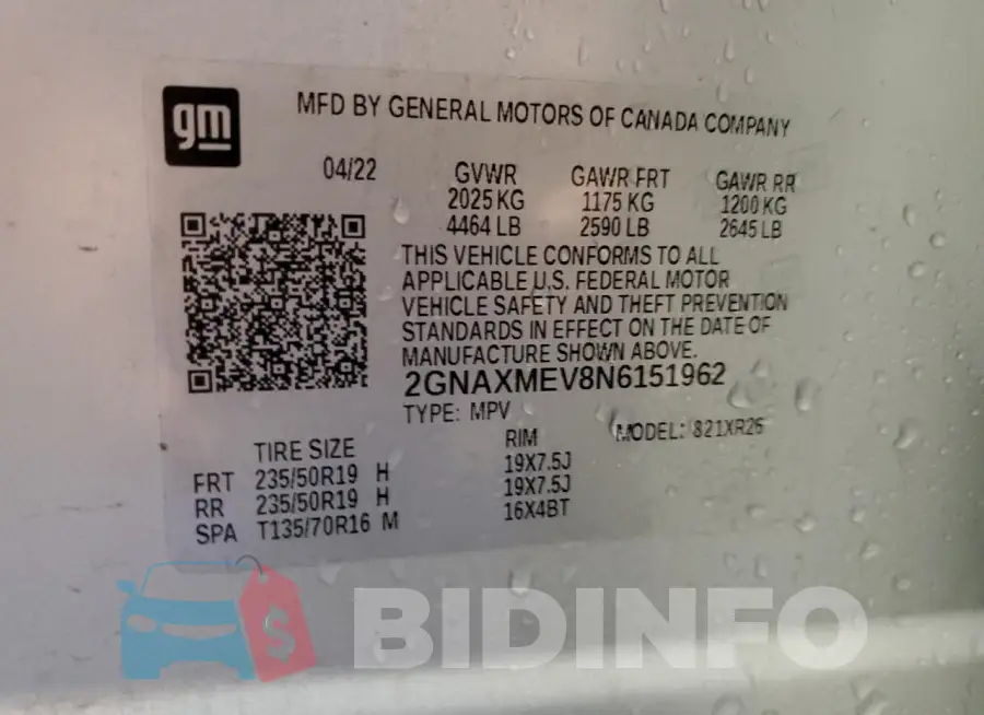 2GNAXMEV8N6151962 Photo# 13