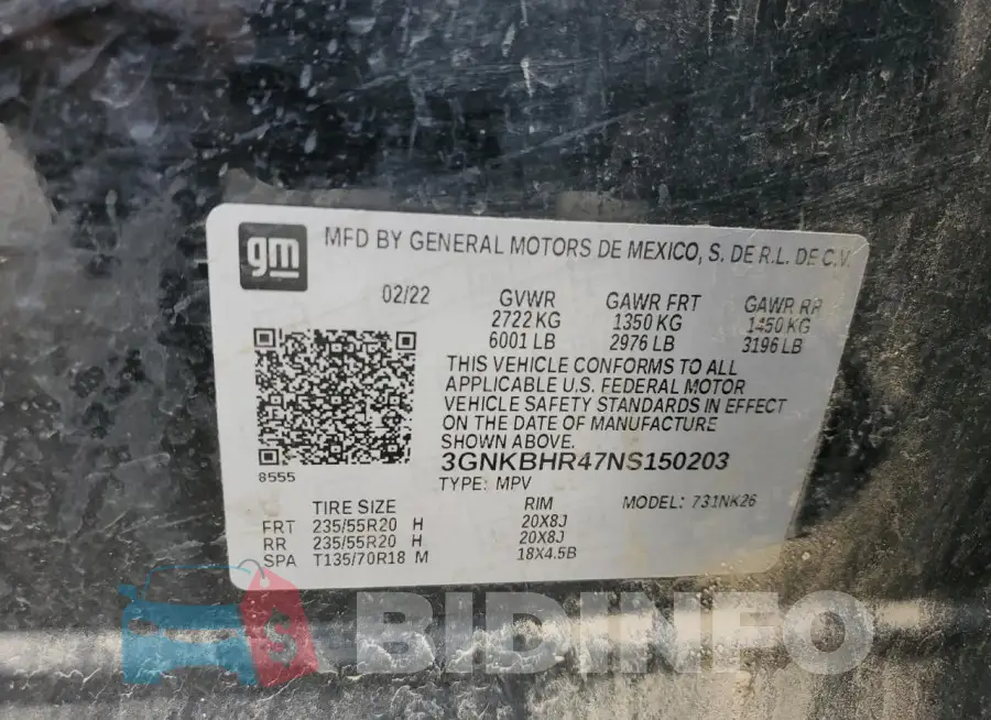 3GNKBHR47NS150203 Photo# 12