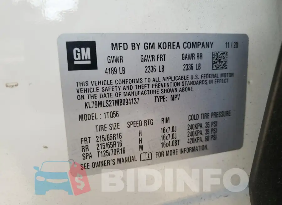 KL79MLS27MB094137 Photo# 13