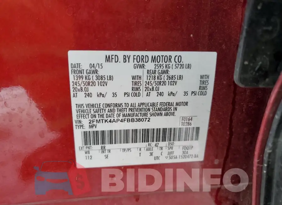 2FMTK4AP4FBB38072 Photo# 13