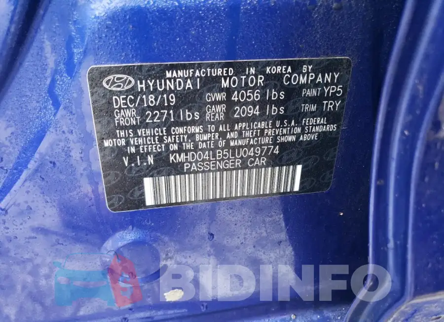 KMHD04LB5LU049774 Photo# 12