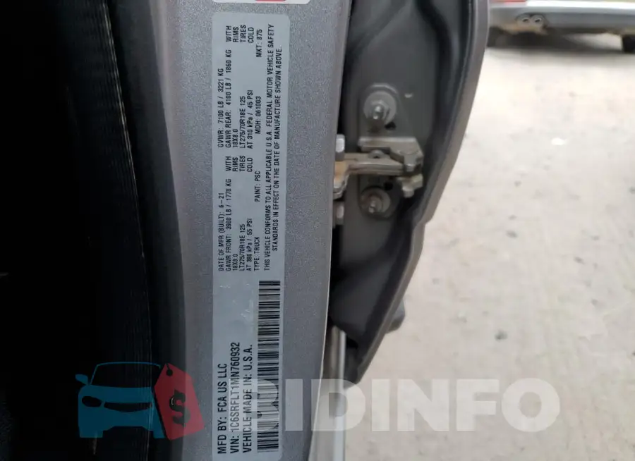 1C6SRFLT1MN760932 Photo# 12