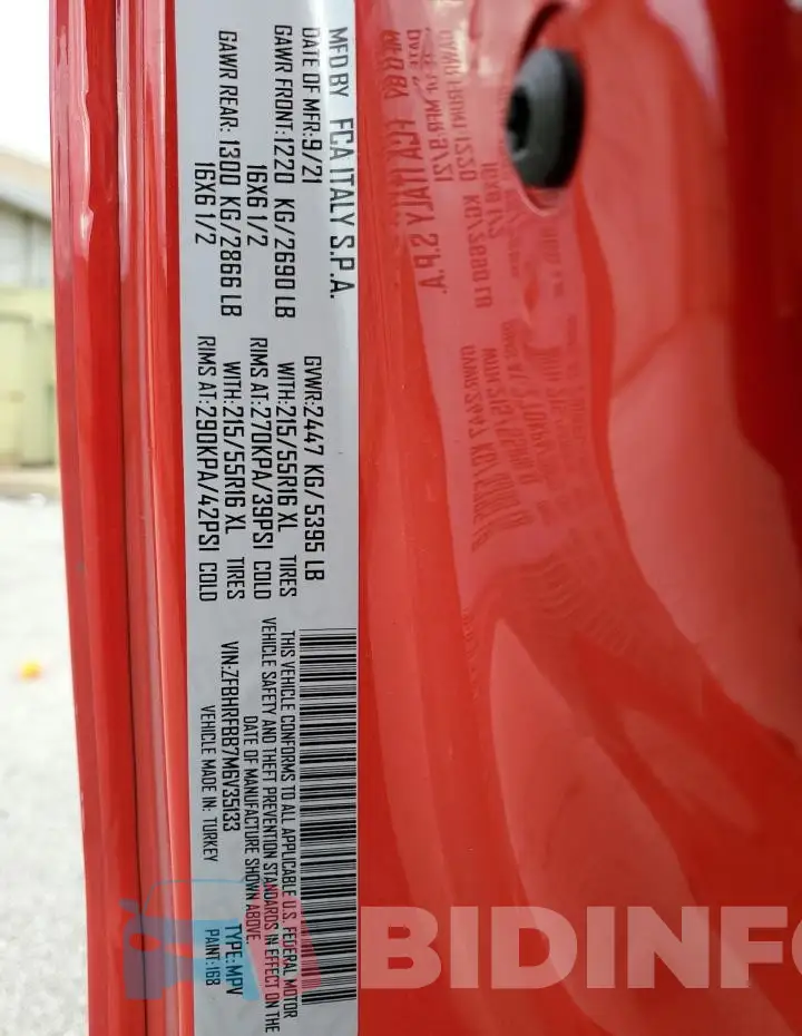 ZFBHRFBB7M6V35133 Photo# 13