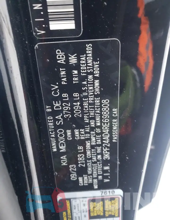 3KPF24AD4RE698808 Photo# 12