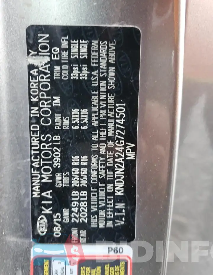 KNDJN2A24G7274501 Photo# 12