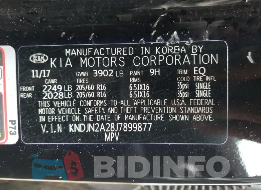 KNDJN2A28J7899877 Photo# 12