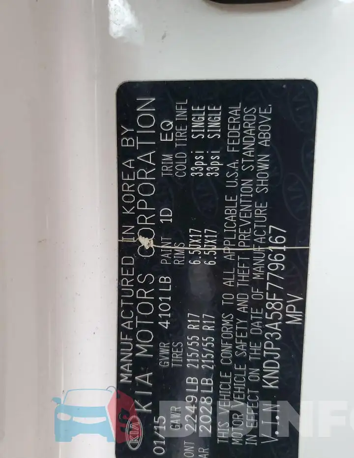 KNDJP3A58F7796167 Photo# 13