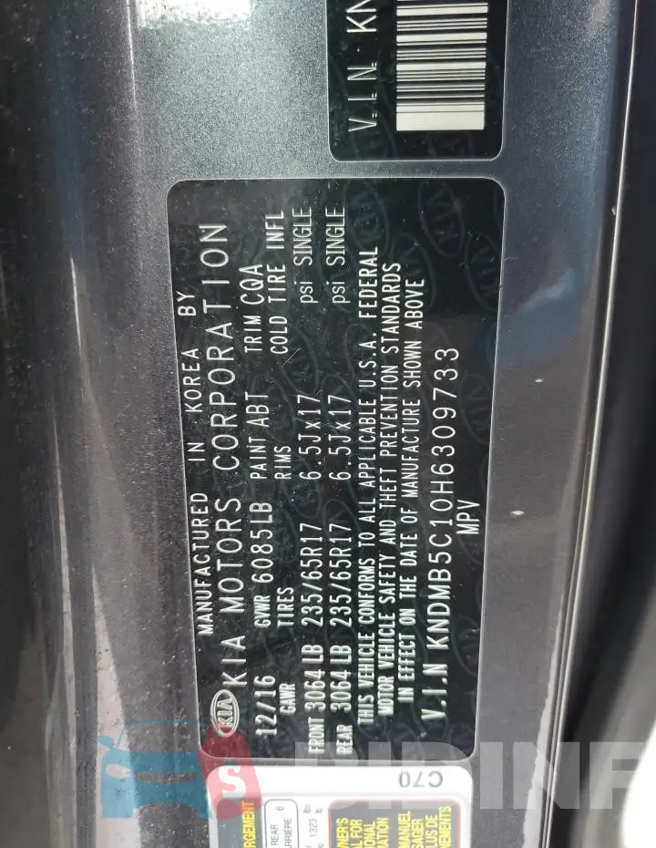 KNDMB5C10H6309733 Photo# 12