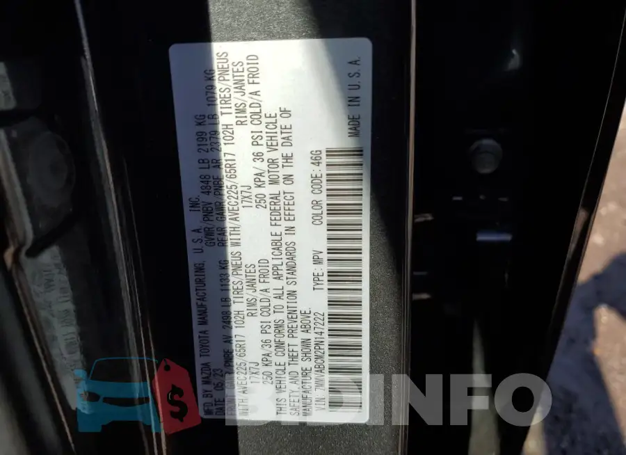 7MMVABCM2PN147222 Photo# 12