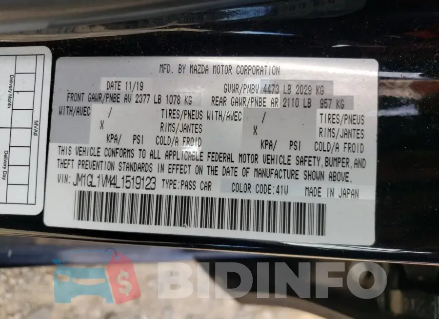 JM1GL1VM4L1519123 Photo# 12
