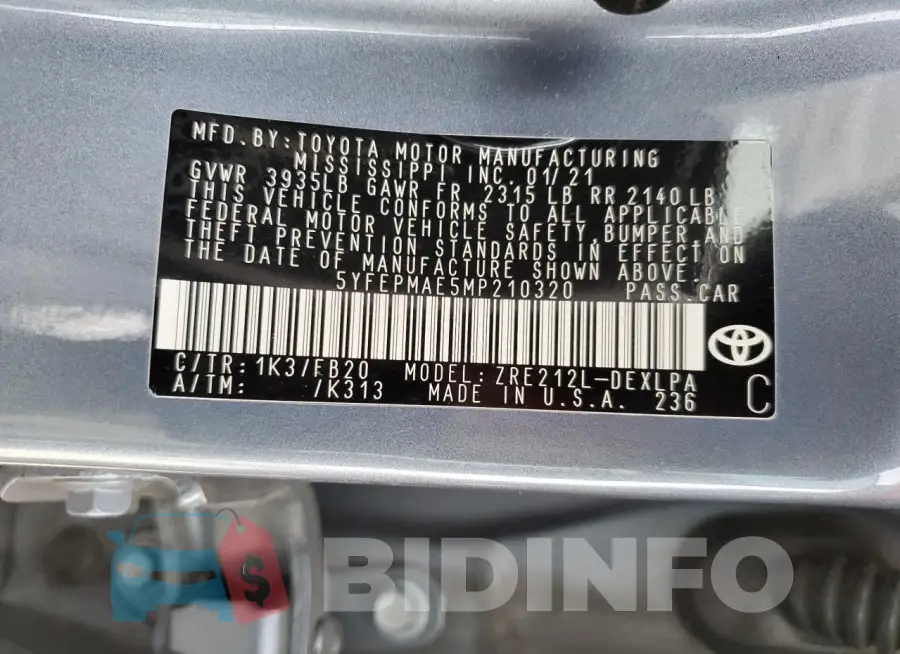 5YFEPMAE5MP210320 Photo# 13