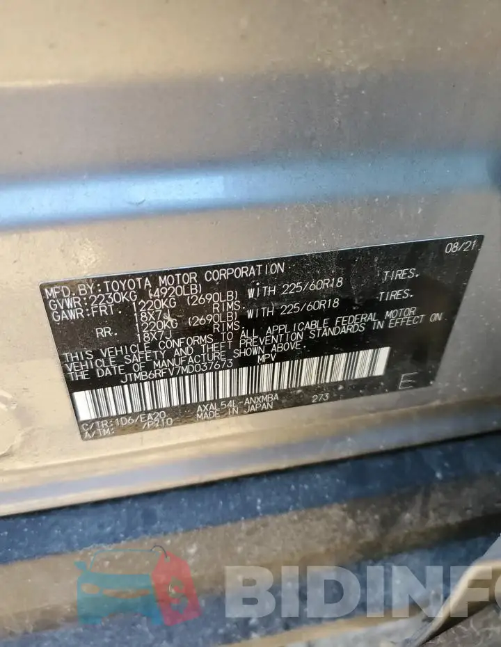 JTMB6RFV7MD037673 Photo# 12