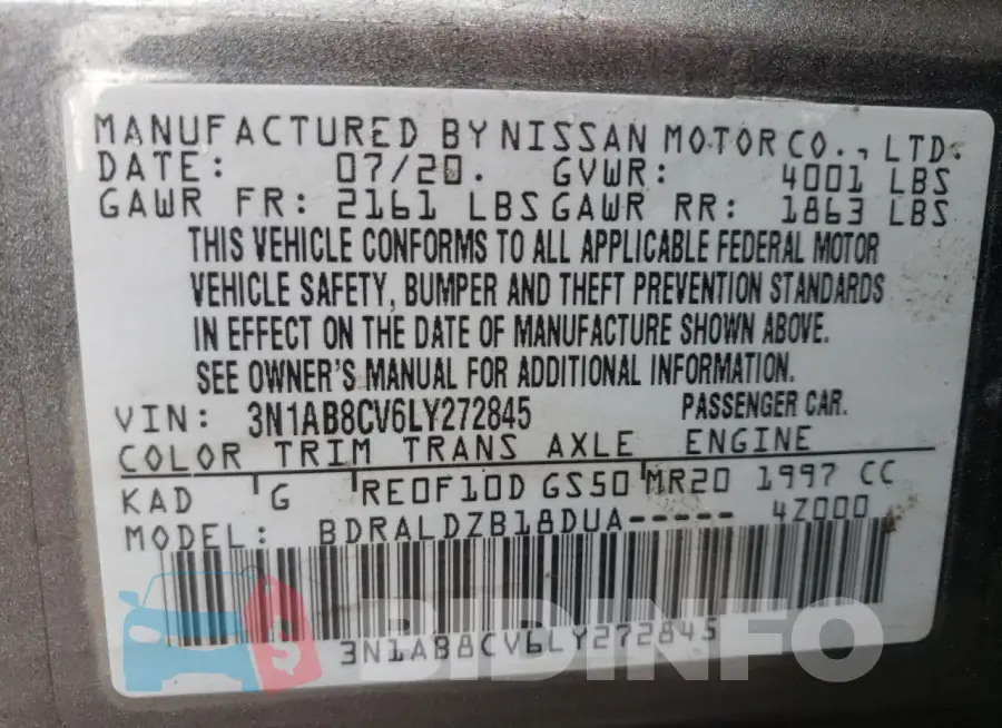 3N1AB8CV6LY272845 Photo# 12