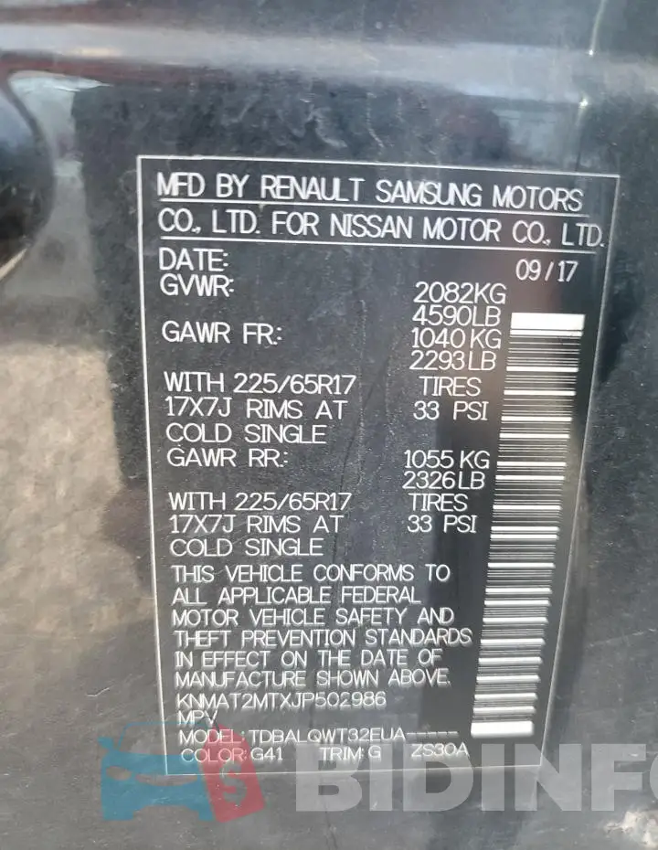 KNMAT2MTXJP502986 Photo# 12