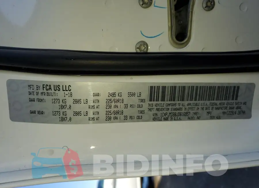 1C4PJMDB8JD616957 Photo# 13