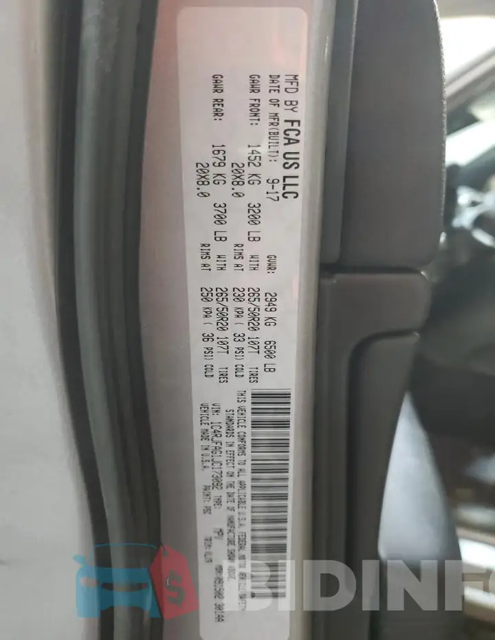 1C4RJFAG1JC173092 Photo# 13