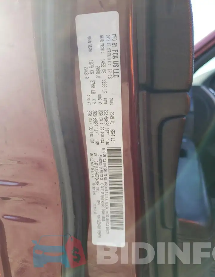 1C4RJFAG2HC734085 Photo# 14