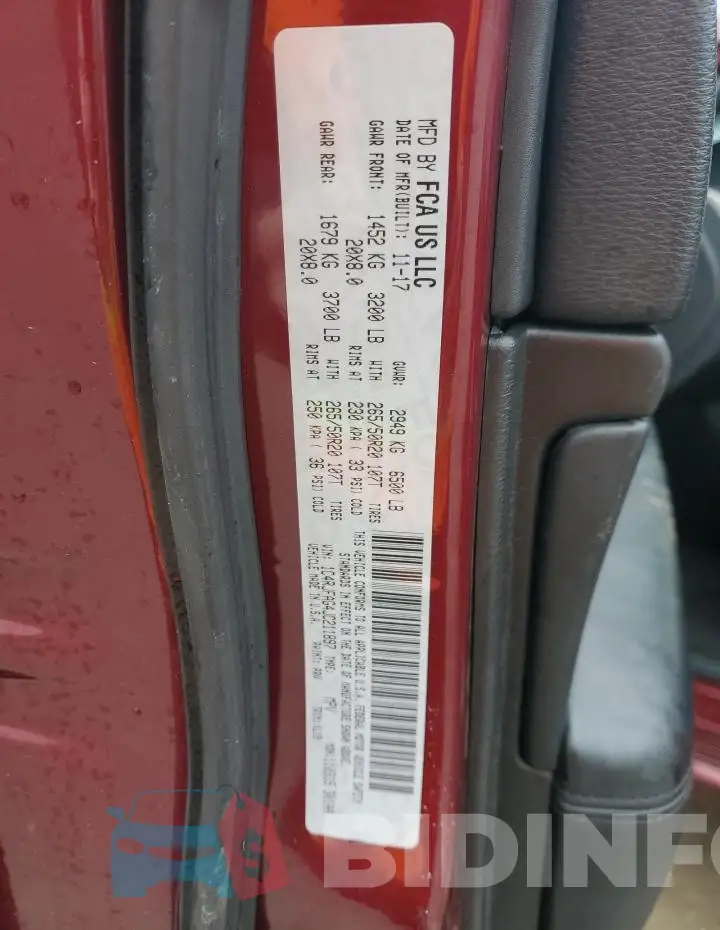 1C4RJFAG4JC211897 Photo# 12