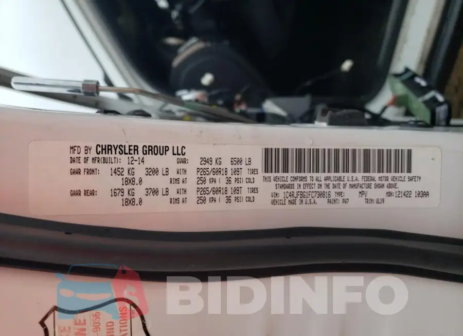 1C4RJFBG1FC730816 Photo# 14