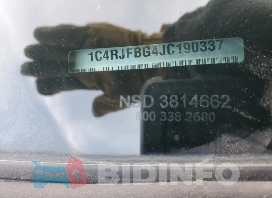 1C4RJFBG4JC190337 Photo# 14