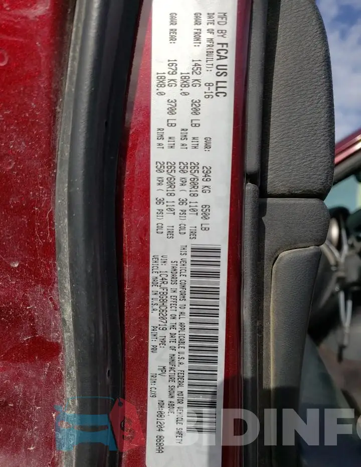 1C4RJFBG8HC620719 Photo# 13