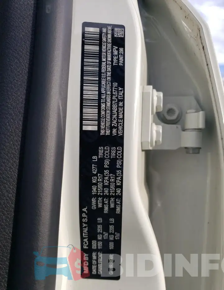 ZACNJABB7LPL67710 Photo# 13