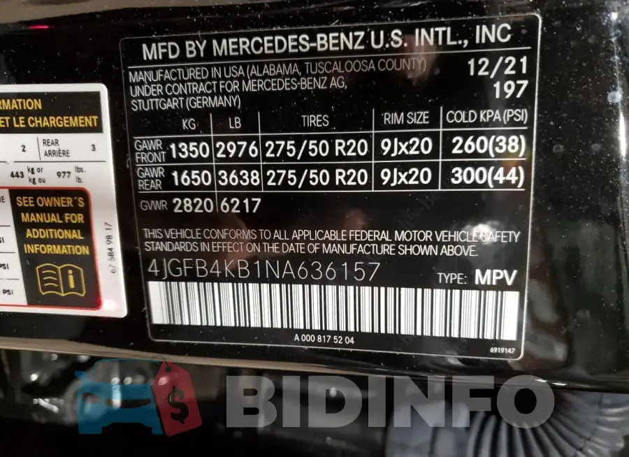 4JGFB4KB1NA636157 Photo# 12