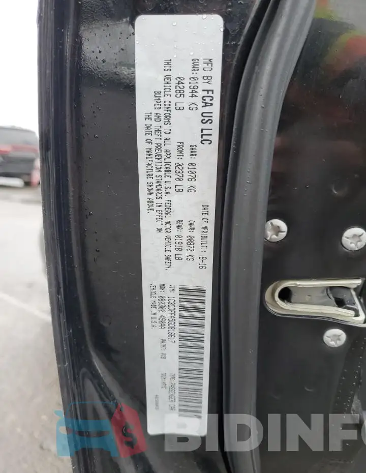 1C3CDFFA5GD816617 Photo# 12