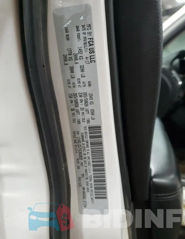 1C4RDJDG7HC883839 Photo# 14