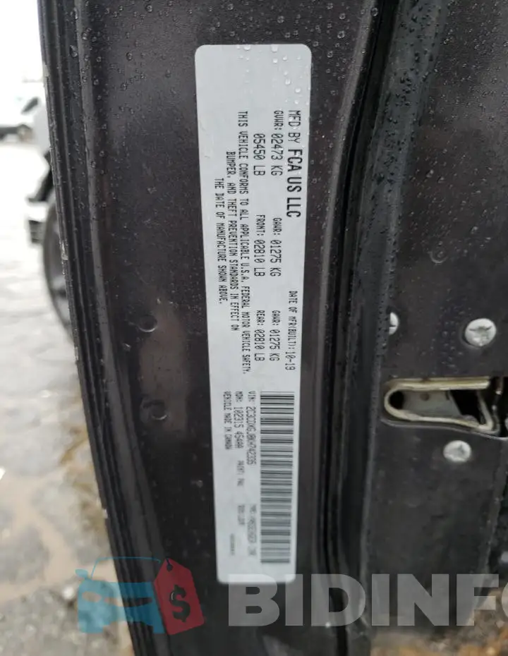 2C3CDXGJ8KH742335 Photo# 13