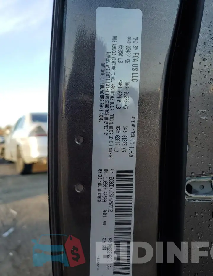 2C3CDXJG3KH757712 Photo# 12