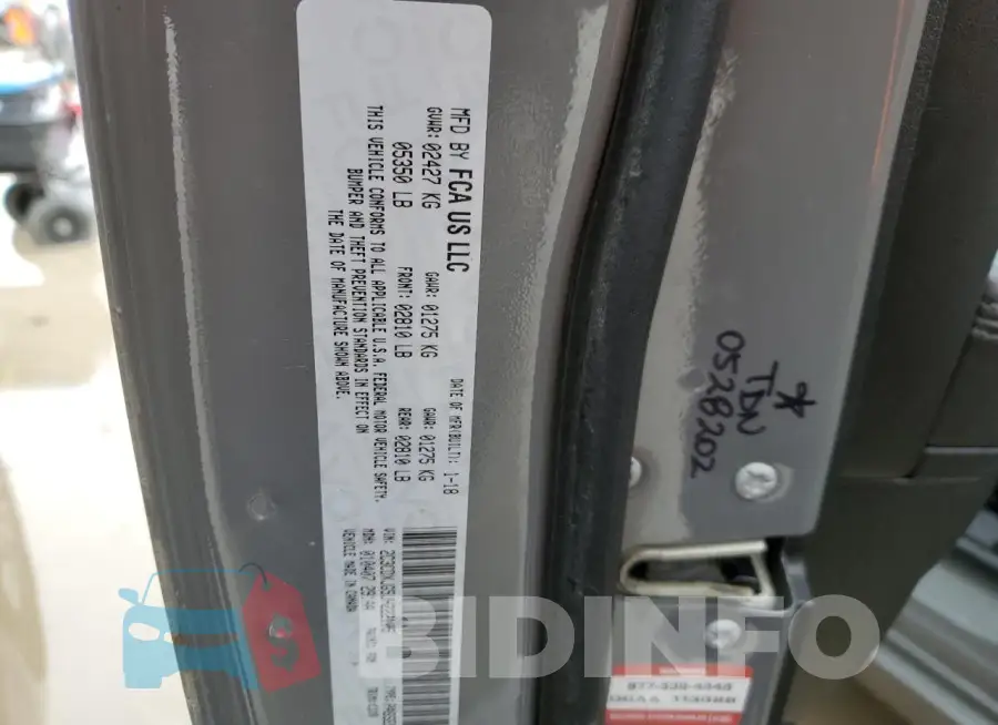 2C3CDXJG5JH222105 Photo# 12