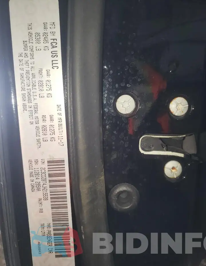 2C3CDZBT4JH215539 Photo# 13